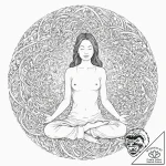 Tattoo sketch, serenity in static, a peaceful… – tattoo sketch (№1752397439_0, 13.07.2025 09:03) — tattoovalue.net