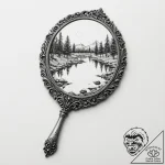 Tattoo sketch, mirror of alternate lives, an… – tattoo sketch (№1752398305_0, 13.07.2025 09:18) — tattoovalue.net
