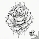 Tattoo sketch, growth through glitch, a delic… – tattoo sketch (№1752398736_0, 13.07.2025 09:25) — tattoovalue.net
