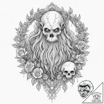 Tattoo sketch, yeti’s yarn of lore (digital),… – tattoo sketch (№1752398910_0, 13.07.2025 09:28) — tattoovalue.net