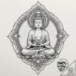 Tattoo sketch, jade buddha, digital aura, a s… – tattoo sketch (№1752399762_0, 13.07.2025 09:42) — tattoovalue.net