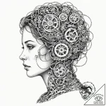 Tattoo sketch, ghost in the machine, a subtle… – tattoo sketch (№1752400106_0, 13.07.2025 09:48) — tattoovalue.net