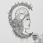 Tattoo sketch, eclipse of awareness, a dramat… – tattoo sketch (№1752400193_0, 13.07.2025 09:49) — tattoovalue.net
