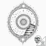 Tattoo sketch, spiral galaxy staircase, a gra… – tattoo sketch (№1752400362_0, 13.07.2025 09:52) — tattoovalue.net