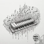 Tattoo sketch, xylophone spirit guide, an eth… – tattoo sketch (№1752402951_0, 13.07.2025 10:35) — tattoovalue.net