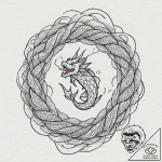 Tattoo sketch, yarn ball, quantum knot, a bal… – tattoo sketch (№1752403037_0, 13.07.2025 10:37) — tattoovalue.net