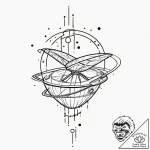 Tattoo sketch, rogue satellite, alien signal,… – tattoo sketch (№1752405041_0, 13.07.2025 11:10) — tattoovalue.net