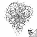 Tattoo sketch, vine of vitality, data sap, a… – tattoo sketch (№1752405937_0, 13.07.2025 11:25) — tattoovalue.net