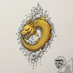 Tattoo sketch, yellow lightning, data strike,… – tattoo sketch (№1752406916_0, 13.07.2025 11:41) — tattoovalue.net