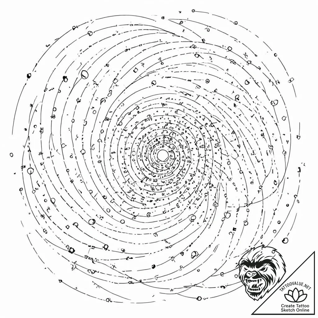 Tattoo sketch, whispering winds, data carrier... - tattoo sketch (№1752407939_0, 13.07.2025 11:58) — tattoovalue.net