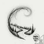 Tattoo sketch, intuition’s guiding light, a s… – tattoo sketch (№1752408369_0, 13.07.2025 12:06) — tattoovalue.net