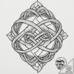 Tattoo sketch, knot of intertwined destinies,… – tattoo sketch (№1752408883_0, 13.07.2025 12:14) — tattoovalue.net