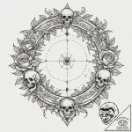 Tattoo sketch, terra incognita gateway, a sty… – tattoo sketch (№1752409136_0, 13.07.2025 12:18) — tattoovalue.net