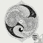 Tattoo sketch, elemental equilibrium, a perfe… – tattoo sketch (№1752409223_0, 13.07.2025 12:20) — tattoovalue.net