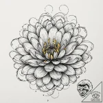 Tattoo sketch, vibrating vocal chord flower,… – tattoo sketch (№1752410826_0, 13.07.2025 12:47) — tattoovalue.net