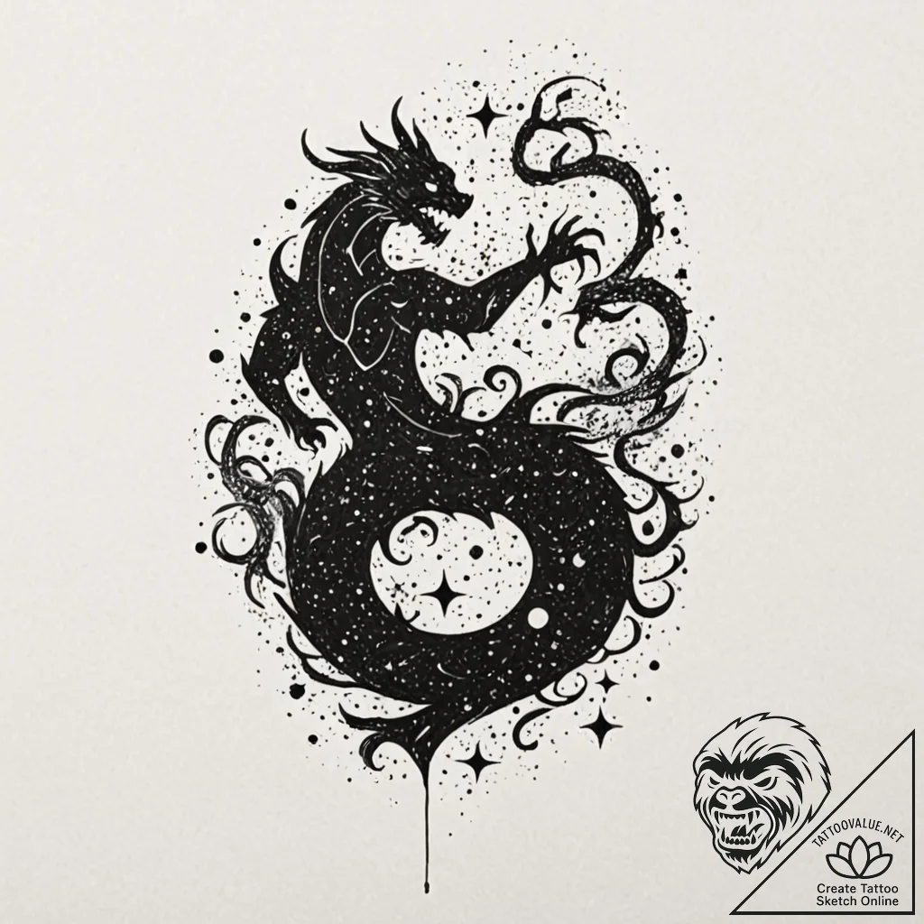 Tattoo sketch, galactic graffiti artist, a si... - tattoo sketch (№1752411191_0, 13.07.2025 12:53) — tattoovalue.net