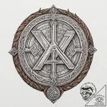 Tattoo sketch, viking shield, holographic run… – tattoo sketch (№1752417746_0, 13.07.2025 14:42) — tattoovalue.net