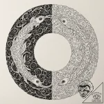 Tattoo sketch, yin-yang of yarn and circuits,… – tattoo sketch (№1752417828_0, 13.07.2025 14:43) — tattoovalue.net