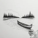 Tattoo sketch, navigating the digital river,… – tattoo sketch (№1752417912_0, 13.07.2025 14:45) — tattoovalue.net