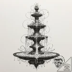 Tattoo sketch, knowledge fountain, a classica… – tattoo sketch (№1752418247_0, 13.07.2025 14:50) — tattoovalue.net