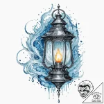 Tattoo sketch, underworld navigator’s lantern… – tattoo sketch (№1752418846_0, 13.07.2025 15:00) — tattoovalue.net