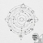 Tattoo sketch, solar system mobile, abstract… – tattoo sketch (№1752419621_0, 13.07.2025 15:13) — tattoovalue.net