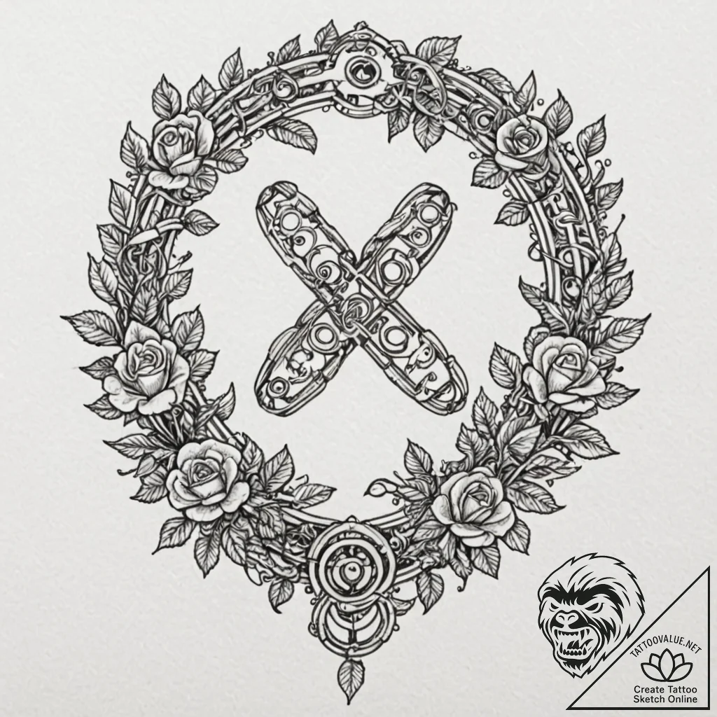 Tattoo sketch, infinity loop of innovation, a... - tattoo sketch (№1752419706_0, 13.07.2025 15:15) — tattoovalue.net