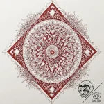 Tattoo sketch, red queen’s chessboard (algori… – tattoo sketch (№1752420135_0, 13.07.2025 15:22) — tattoovalue.net