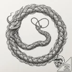Tattoo sketch, serpent of self-replication, a… – tattoo sketch (№1752420219_0, 13.07.2025 15:23) — tattoovalue.net