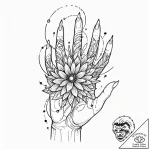 Tattoo sketch, hand of ai creation, a strong,… – tattoo sketch (№1752420988_0, 13.07.2025 15:36) — tattoovalue.net