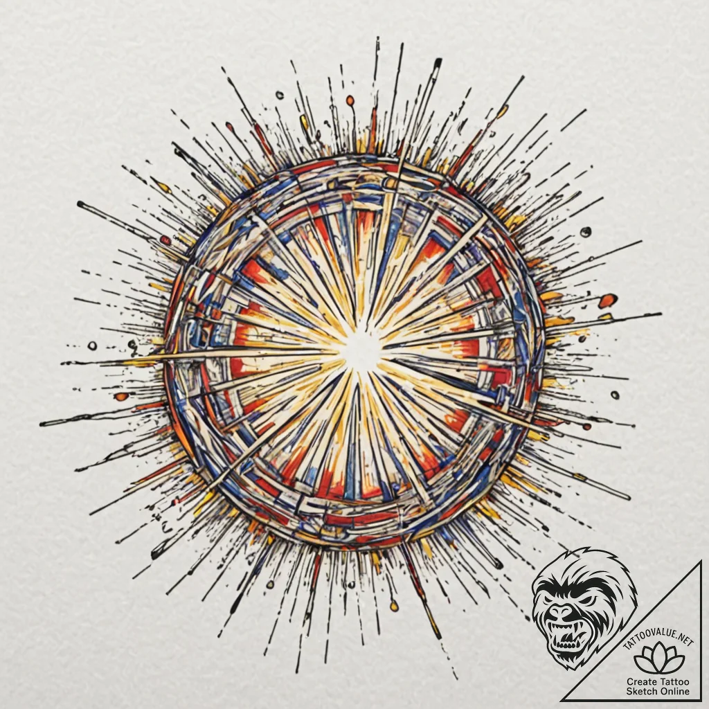 Tattoo sketch, x-factor catalyst orb, a glowi... - tattoo sketch (№1752421074_0, 13.07.2025 15:37) — tattoovalue.net