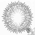 Tattoo sketch, fractured reality mirror, a ci… – tattoo sketch (№1752422170_0, 13.07.2025 15:56) — tattoovalue.net