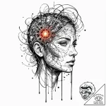 **tattoo sketch, opening of the mind’s eye (d… – tattoo sketch (№1752423167_0, 13.07.2025 16:12) — tattoovalue.net