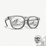 Tattoo sketch, filtered reality glasses, a pa… – tattoo sketch (№1752423250_0, 13.07.2025 16:14) — tattoovalue.net