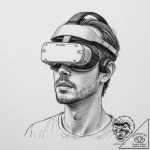 Tattoo sketch, immersive vr headset, real wor… – tattoo sketch (№1752423334_0, 13.07.2025 16:15) — tattoovalue.net