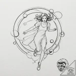 Tattoo sketch, quixotic dream chaser, a whims… – tattoo sketch (№1752424728_0, 13.07.2025 16:38) — tattoovalue.net