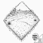 Tattoo sketch, shifting sands of sentience, a… – tattoo sketch (№1752425832_0, 13.07.2025 16:57) — tattoovalue.net