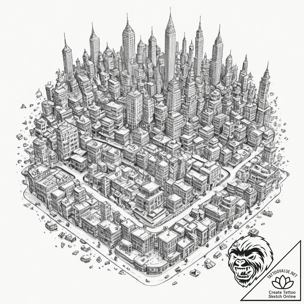 Tattoo sketch, board game pieces scattered to... - tattoo sketch (№1752426086_0, 13.07.2025 17:01) — tattoovalue.net