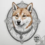 Tattoo sketch, byzantine mosaic style portrai… – tattoo sketch (№1752426604_0, 13.07.2025 17:10) — tattoovalue.net