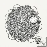 Tattoo sketch, yarn ball, unraveling realitie… – tattoo sketch (№1752428255_0, 13.07.2025 17:37) — tattoovalue.net