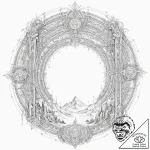 Tattoo sketch, valhalla gateway (digital), a… – tattoo sketch (№1752428343_0, 13.07.2025 17:39) — tattoovalue.net