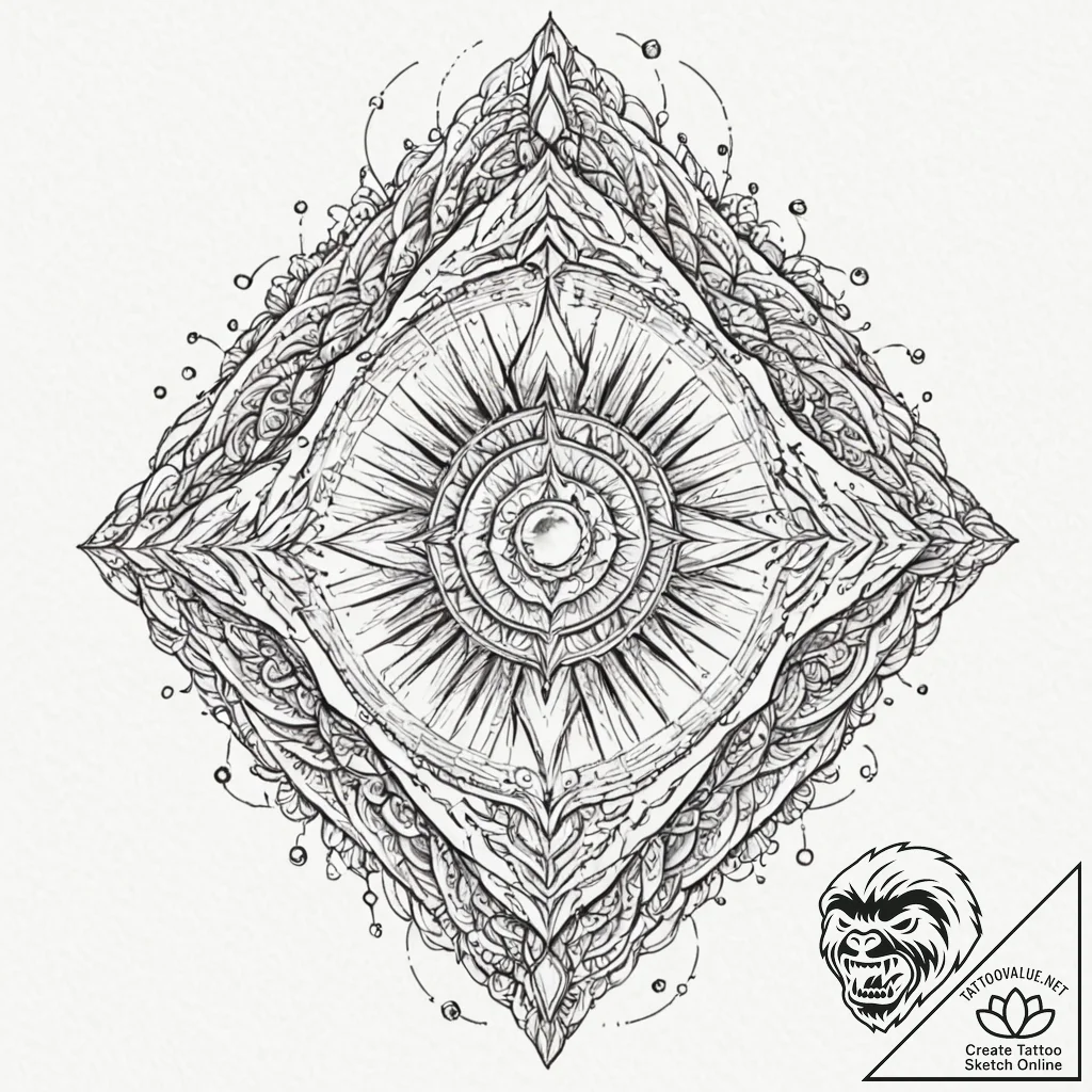 Tattoo sketch, crystalized data storage: beau... - tattoo sketch (№1752429157_0, 13.07.2025 17:52) — tattoovalue.net