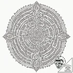 Tattoo sketch, luminous labyrinth of self, a… – tattoo sketch (№1752429718_0, 13.07.2025 18:01) — tattoovalue.net