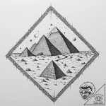 Tattoo sketch, pyramids of preserved data, an… – tattoo sketch (№1752430067_0, 13.07.2025 18:07) — tattoovalue.net