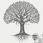 Tattoo sketch, silver tree of sentience, a ma… – tattoo sketch (№1752430497_0, 13.07.2025 18:14) — tattoovalue.net
