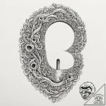 Tattoo sketch, keyhole to the soul, a minimal… – tattoo sketch (№1752430844_0, 13.07.2025 18:20) — tattoovalue.net