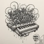 Tattoo sketch, xenomorphic xylophone harmony,… – tattoo sketch (№1752431709_0, 13.07.2025 18:35) — tattoovalue.net
