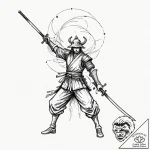 Tattoo sketch, spectral samurai, digital blad… – tattoo sketch (№1752433261_0, 13.07.2025 19:01) — tattoovalue.net