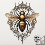 Tattoo sketch, industrialized insect, a delic… – tattoo sketch (№1752434038_0, 13.07.2025 19:13) — tattoovalue.net