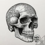 Tattoo sketch, crystal skull decoder: a polis… – tattoo sketch (№1752434124_0, 13.07.2025 19:15) — tattoovalue.net